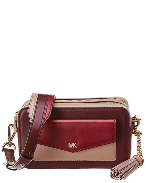 michael kors small tri color leather camera bag|michael kors camera bag sale.